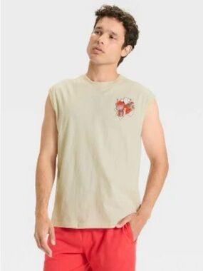 Icee White Tee with Red and Blue Polar Bear Graphic